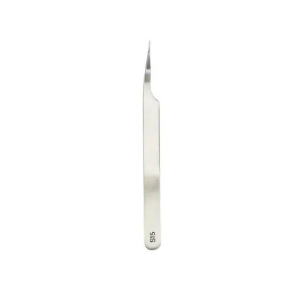 Straight eyelash extension tweezers MARY LASH, S15 “Beetle”