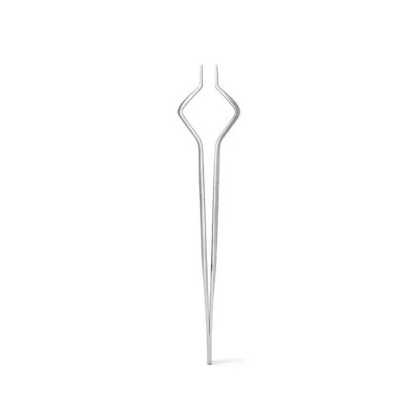 Straight eyelash extension tweezers MARY LASH, S15 “Beetle”