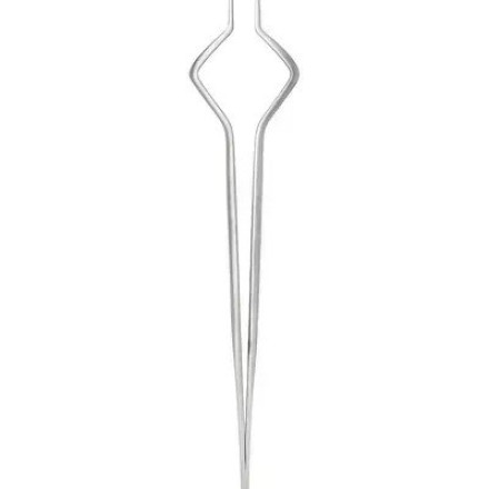 Straight eyelash extension tweezers MARY LASH, S15 “Beetle”