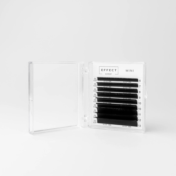 Ресницы black 9 линий EFFECT EXPERT «MINI» mix С, 0.10, 4 – 7 мм