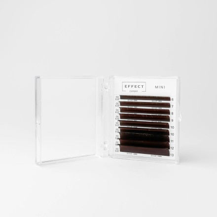 Ресницы brunette 9 линий EFFECT EXPERT «MINI» mix С, 0.10, 6 – 13 мм