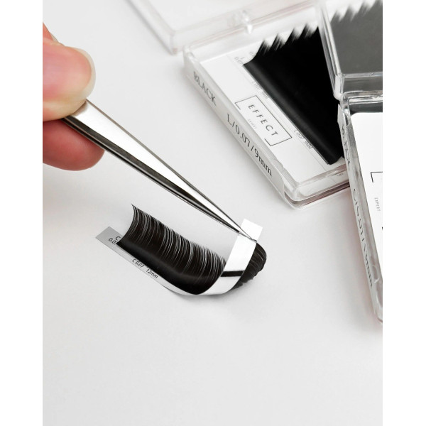 Brown eyelashes 28 lines EFFECT EXPERT «EXPERT» mix L, 0.07, 6 – 13 mm