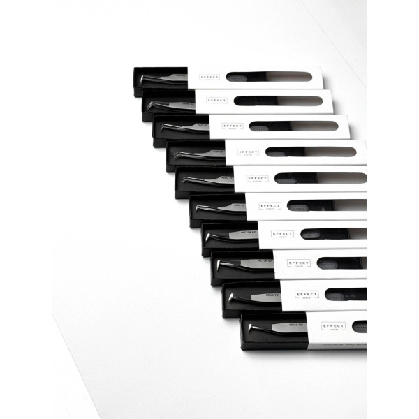 Curved Eyelash Extension Tweezers EFFECT EXPERT Aero 75