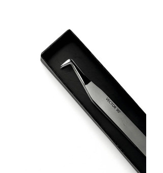 Curved Eyelash Extension Tweezers EFFECT EXPERT Vector 90