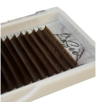 Ресницы milk chocolate 21 линия  KaSee mix LC, 0.07, 6–13 мм