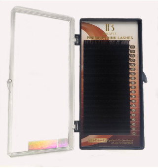 Black Lashes 20 Strips i-Beauty Premium Mink mix B, 0.10, 6 – 12 mm