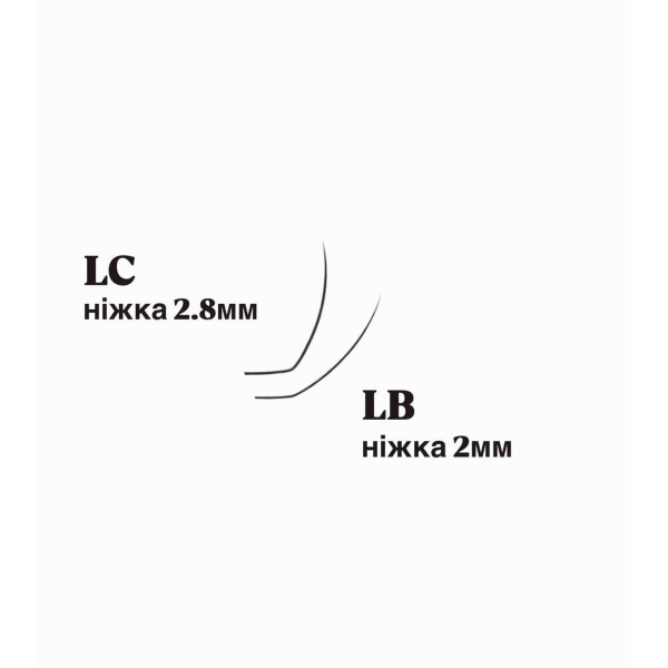 Вії чорні 20 ліній TEU mix LB, 0.07, 6 – 13 мм