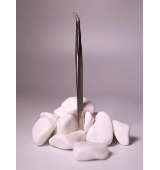TEU STORK lash separation tweezers curved with notches