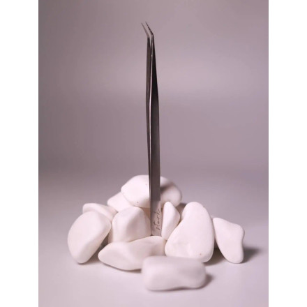 TEU STORK lash separation tweezers curved with notches