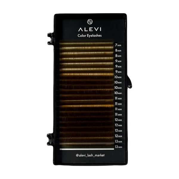 Lashes dark brown 20 lines ALEVI mix C, 0.07, 5 – 8 mm
