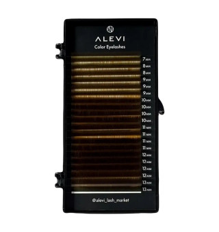 Lashes dark brown 20 lines ALEVI mix M, 0.07, 7 – 13 mm