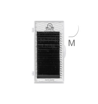Ресницы чёрные PLATINUM mix M, 0.10, 8–14 мм