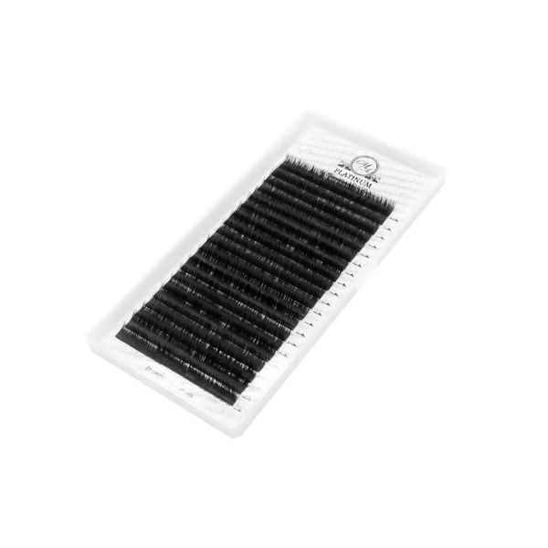 Ресницы чёрные PLATINUM mix L, 0.085, 7–12 мм