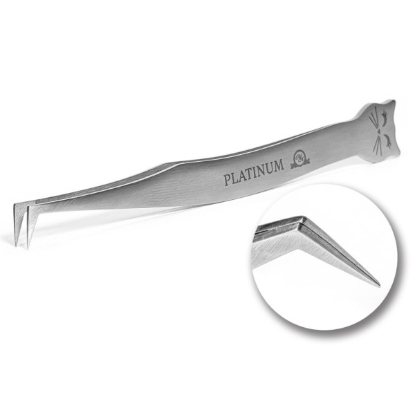PLATINUM Lash Tweezer "Gray Cat"
