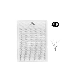 Пучковые ресницы 4D PLATINUM C, 0,07, 7-14 мм