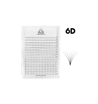 Пучковые ресницы 6D PLATINUM C, 0,07, 7-14 мм