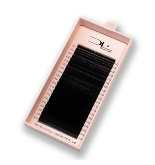 Czarne rzęsy 20 linii Design Lashes mix M, 0.07, 7–14 mm