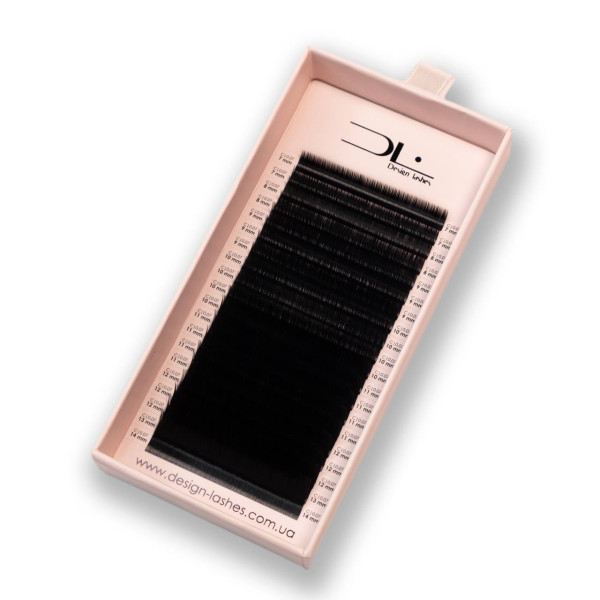 Czarne rzęsy 20 linii Design Lashes mix M, 0.07, 7–14 mm