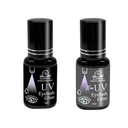 UV-клей для нарощування вій PLATINUM сірий, 5 мл