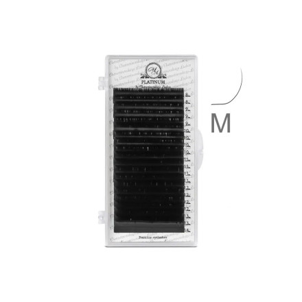 Ресницы чёрные PLATINUM mix M, 0.085, 7-12 мм