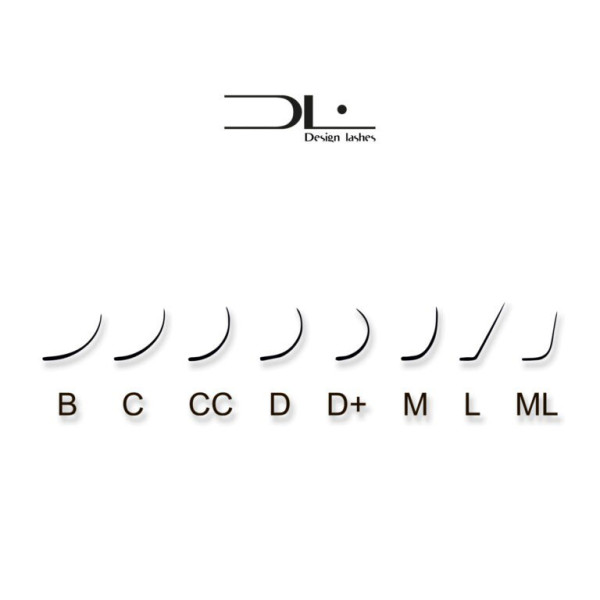 Czarne rzęsy 24 linii Design Lashes mix ML, 0.07, 7–14 mm