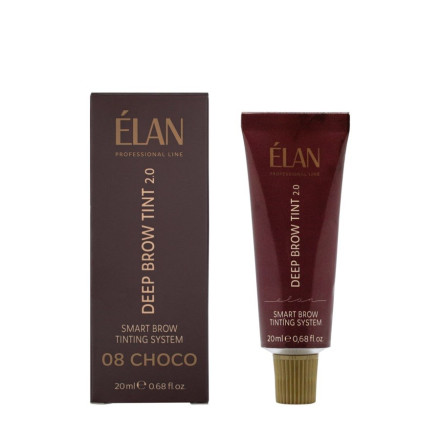 Краска для бровей ELAN «Deep Brow Tint 2.0» 08 CHOCO natural brown, 20 мл