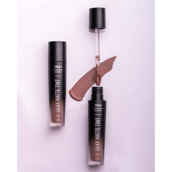 Рідкі тіні для повік ZOLA x Valentina Lelyukh Silky Matte Tint 07 Smoky Orchid