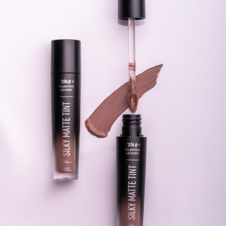 Рідкі тіні для повік ZOLA x Valentina Lelyukh Silky Matte Tint 07 Smoky Orchid