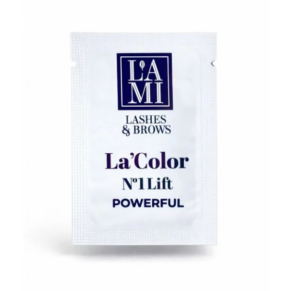 Состав для ламинирования ресниц и бровей №1 Lift Lami La'Color POWERFUL, 2 мл (саше)