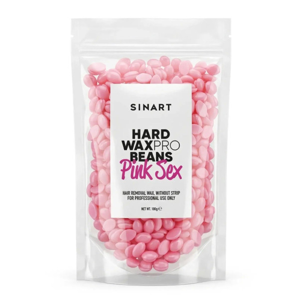 Wosk do depilacji Sinart HARD WAXPRO BEANS PINK SEX, 100 g