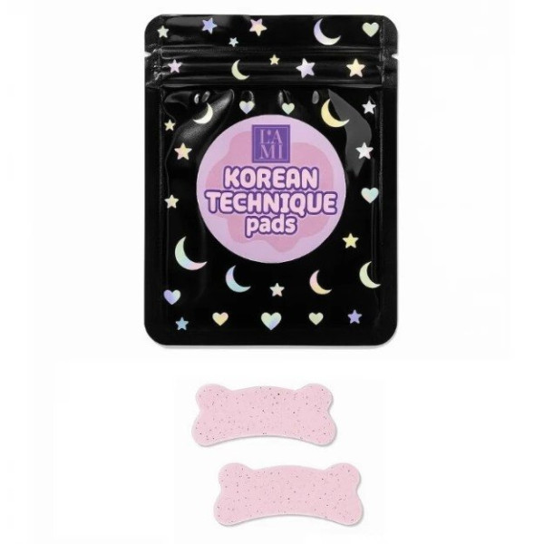 Многоразовые силиконовые патчи для корейской техники Lami Lashes Korean Technique Pads, розовые