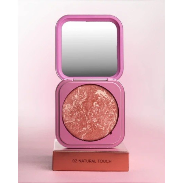 Рум’яна для обличчя ZOLA Velvet Blush Glow Natural Touch 02 (Природний дотик)