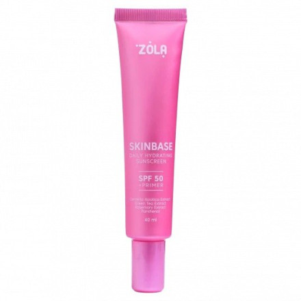 Щоденний зволожувальний сонцезахисний крем ZOLA SPF 50 SKINBASE, 40 мл