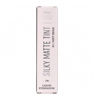 Рідкі тіні для повік ZOLA x Valentina Lelyukh Silky Matte Tint 01 Soft Beige