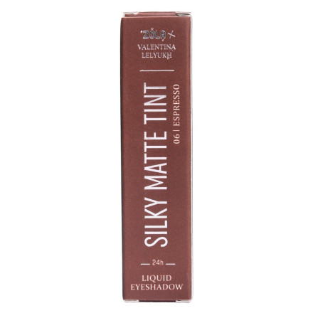 Рідкі тіні для повік ZOLA x Valentina Lelyukh Silky Matte Tint 06 Espresso