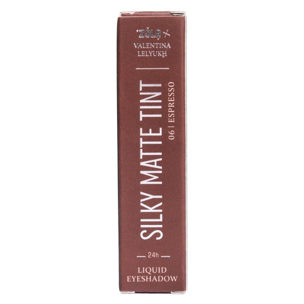 Рідкі тіні для повік ZOLA x Valentina Lelyukh Silky Matte Tint 06 Espresso