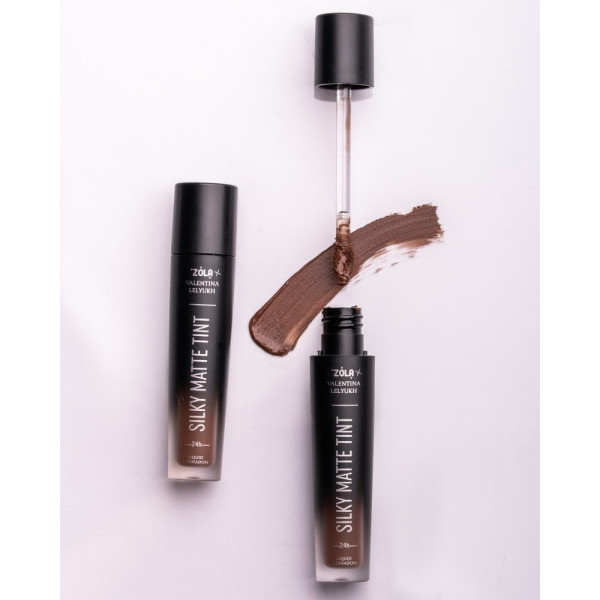 Рідкі тіні для повік ZOLA x Valentina Lelyukh Silky Matte Tint 06 Espresso