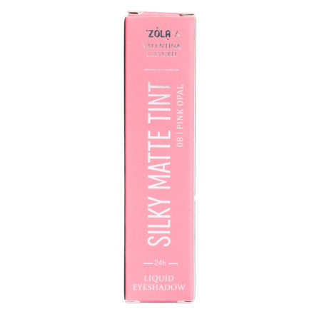 Рідкі тіні для повік ZOLA x Valentina Lelyukh Silky Matte Tint 08 Pink Opal