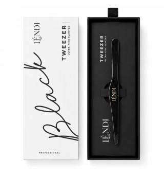 Lendi ULTRA TWEEZER Angled Eyebrow Tweezers (black)