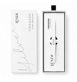 Lendi ULTRA TWEEZER Angled Eyebrow Tweezers (silver)