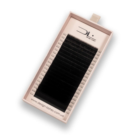 Czarne rzęsy 20 linii Design Lashes mix LC, 0.10, 6–15 mm