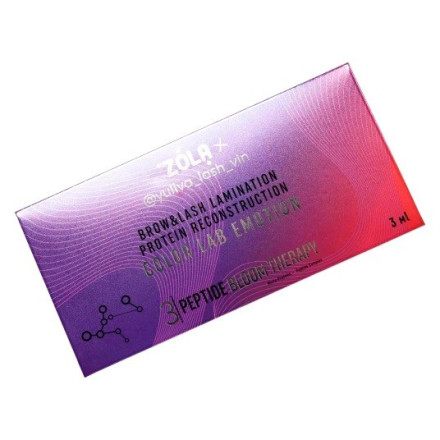 ZOLA x Yuliya Lash Vin EMOTION COLOR LAB Набір у саше 03 Peptide Bloom Therapy (3 х 1 мл)