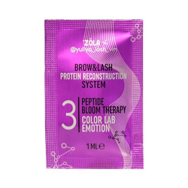 ZOLA x Yuliya Lash Vin EMOTION COLOR LAB Набір у саше 03 Peptide Bloom Therapy (3 х 1 мл)