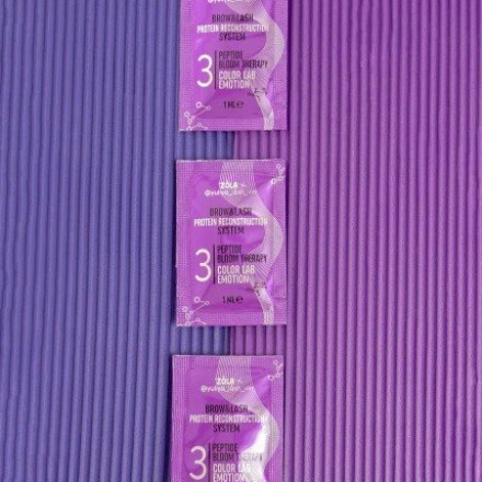 ZOLA x Yuliya Lash Vin EMOTION COLOR LAB Набір у саше 03 Peptide Bloom Therapy (3 х 1 мл)