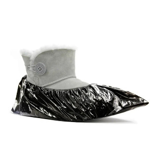 SanGig Polyethylene Shoe Covers (100 pcs/pack, black)
