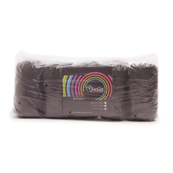 SanGig Polyethylene Shoe Covers (100 pcs/pack, black)