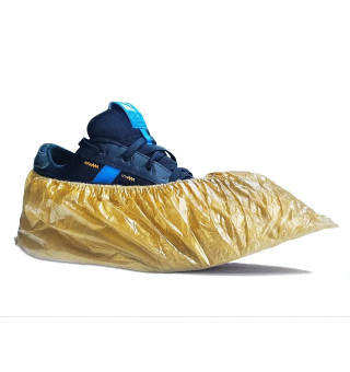 SanGig Polyethylene Shoe Covers (100 pcs/pack, gold)