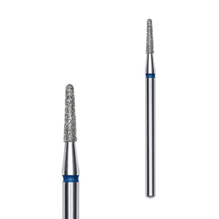 Diamond Nail Drill Bit STALEKS PRO EXPERT, Truncated Cone, Diameter 1.8 mm, Working Part 8 mm (Blue)
