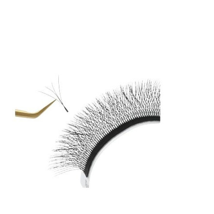 Eyelashes Nagaraku Mix D W-shape 4D, 0.10, 8-14 mm