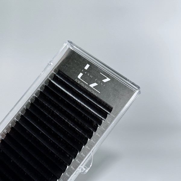 Czarne rzęsy 20 kresek Lash Zone CC, 0.07, 9 mm
